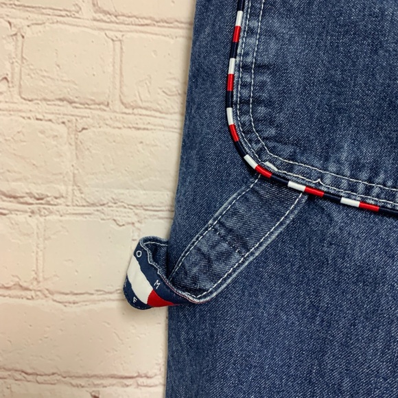 Vintage Tommy Hilfiger Relaxed Fit Wide Leg Carpenter Jeans Size 7 30” - Picture 6 of 7